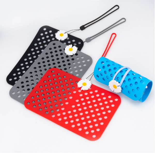 

Shoe Charms Organizer Portable Roll Bag Hanging Silicone Display Stand