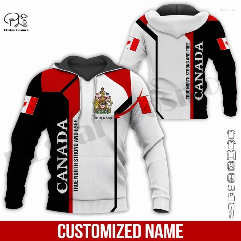 

Men's Hoodies & Sweatshirts PLstarCosmos 3Dprint Est Proud Canada Flag Team Custom Name Art Funny Harajuku Causal Unique Unisex Hoodies/Swea, Sweatshirt