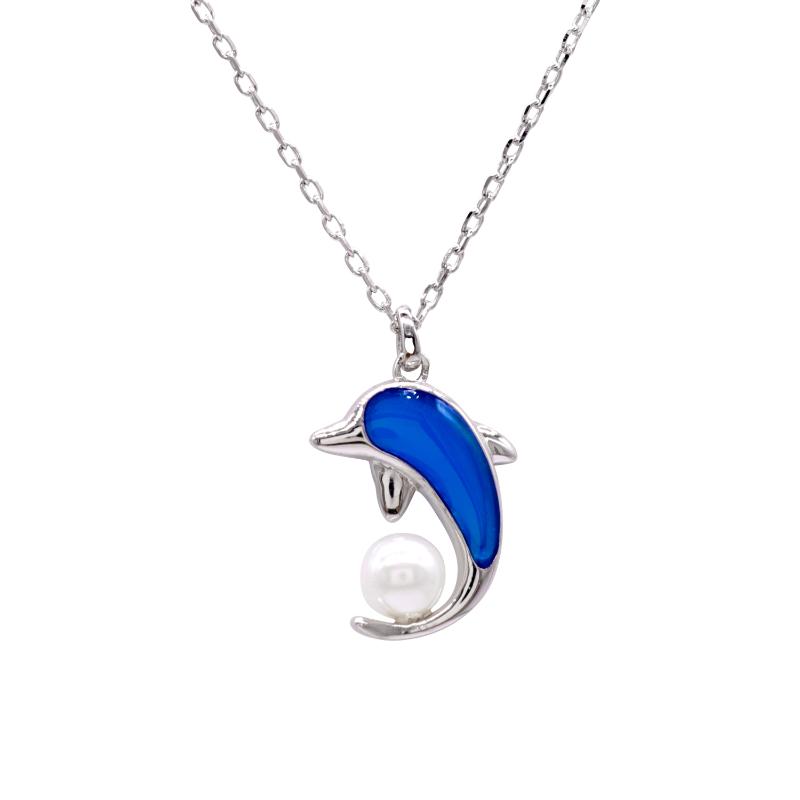 

Pendant Necklaces Exquisite S925 Fashion Dolphin Necklace Ladies Accessories Party Wedding Mother's Day Anniversary Gift JewelryPendant