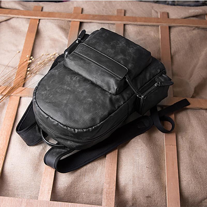 

Backpack Men's Oxford Cloth Zipper Laptop Bags High Quality Design Large Capacity Multifunctional Travel Bag College School, Black