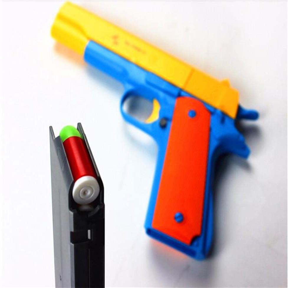 

1pcs Classic M1911 Toys Pistol Children's Toy Guns Soft Bullet Gun Plastic Revolver Kids Outdoor Fun Game Shooter Toy2889
