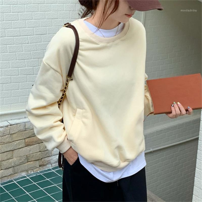 

Women's Hoodies & Sweatshirts Alien Kitty Retro Casual Women Tops Hearts Hollow Out Sweet All Match Loose 2022 Autumn Chic High Street, White