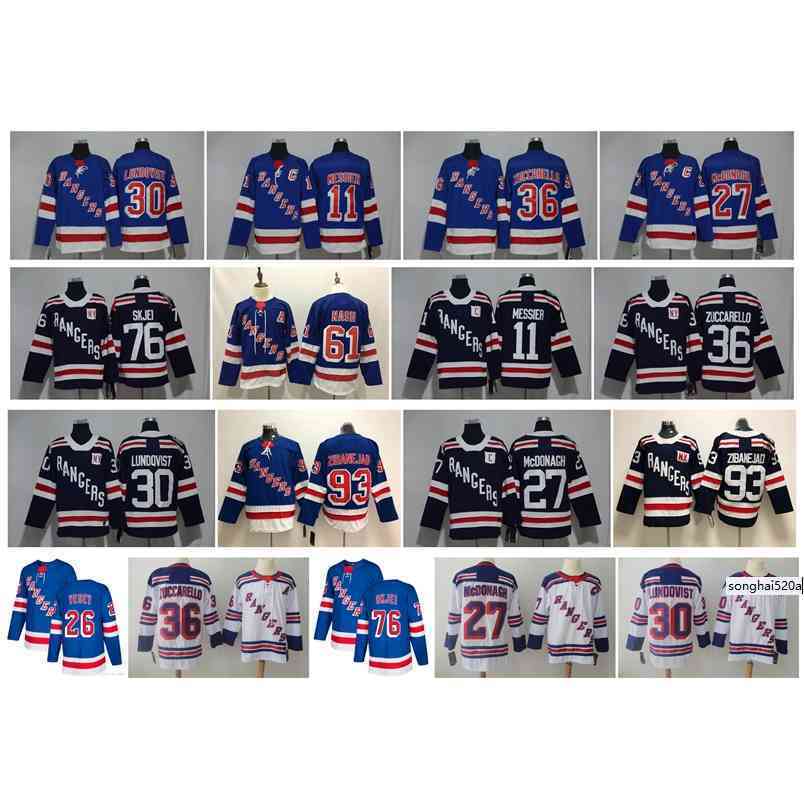 

95 NY New York Rangers Jersey 24 Kakko Henrik Lundqvist 10 Artemi Panarin 76 Brady Skjei 93 Mika Zibanejad Ryan McDonagh Messier Hockey nhl' Jerseys, As pic