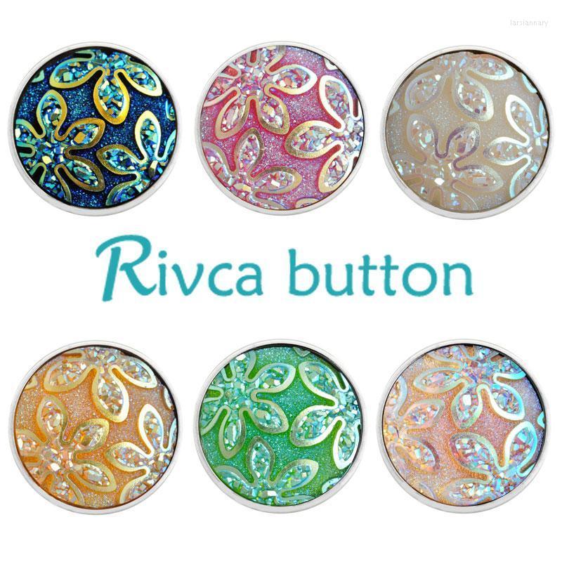 

Charm Bracelets Wholesale 18mm Alloy Resin Fashion Snap Button Bracelet For Women Flowers Styles Rivca Snaps JewelryCharm Lars22