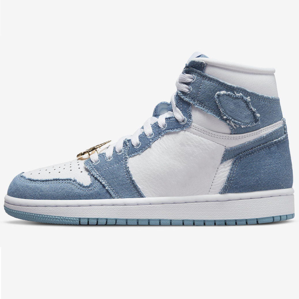 

2022 Jumpman 1 High OG 1s Mens Basketball Shoes WMNS Denim White/Worn Blue-Metallic Gold Style Code DM9036-104 Trainers Sports Sneakers 36-47, Pay for box