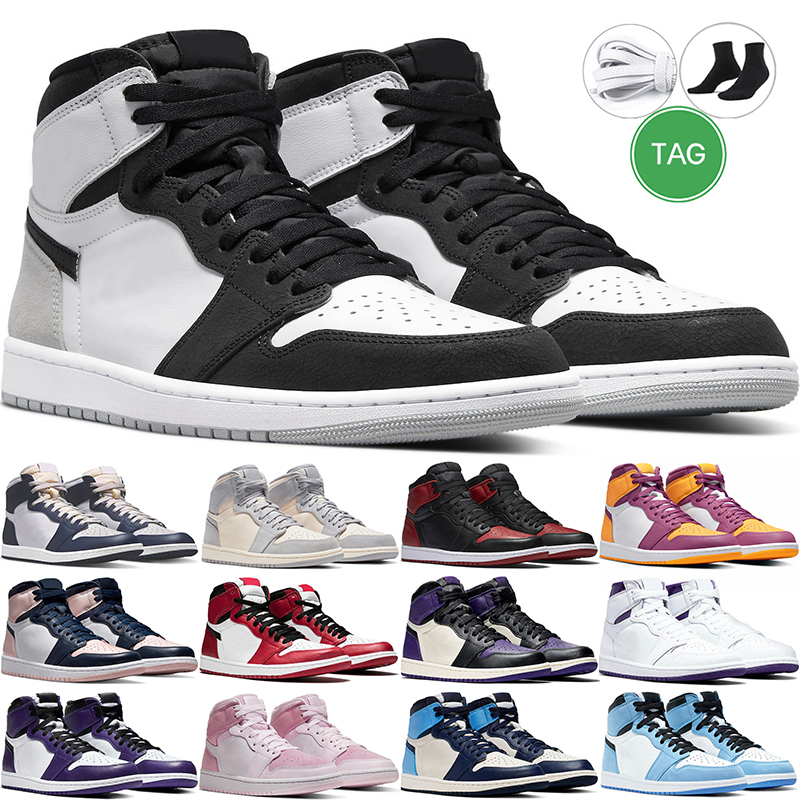 

Basketball Shoes 1s retro University Military Blue Volt Rust Hyper Royal Court Purple Panda Obsidian Bubble Gum Men Women Mens Ooutdoor Sports Trainer sneaker, #8