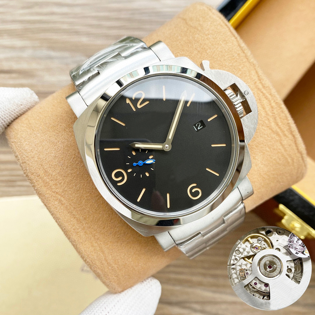 

46mm mens watch fully automatic mechanical sports submersible luminous coating