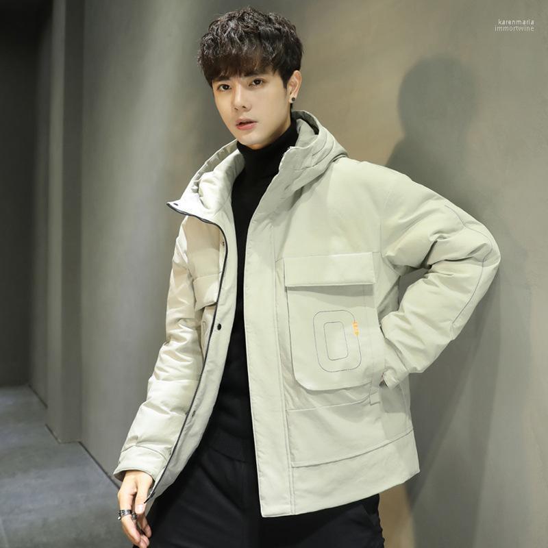 

Men's Down & Parkas 2022 Winter Thickened Jacket Fashion Short Style Versatile Overalls Man Kare22, See chart
