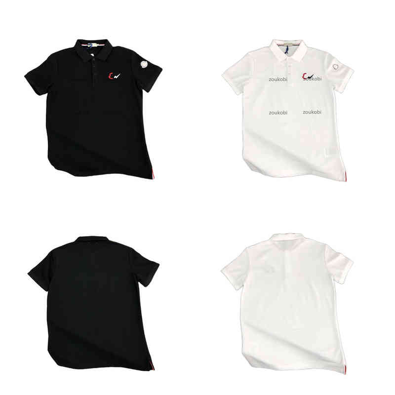 

2022 Monclair New Hooded Short Top Men's Short Sleeved Polo Slim Fit Summer Business Casual Lapel T-shirt, Customized