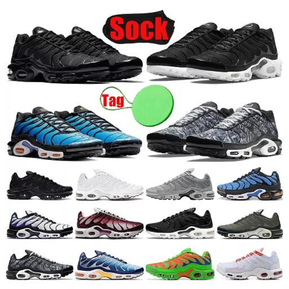 

Eur40--45 tn plus men women running shoes shoe triple Black Aquamarine white Atlanta Crater Blue Volt Wolf Grey mens trainers outdoor sports sneakers hotsale, # 8