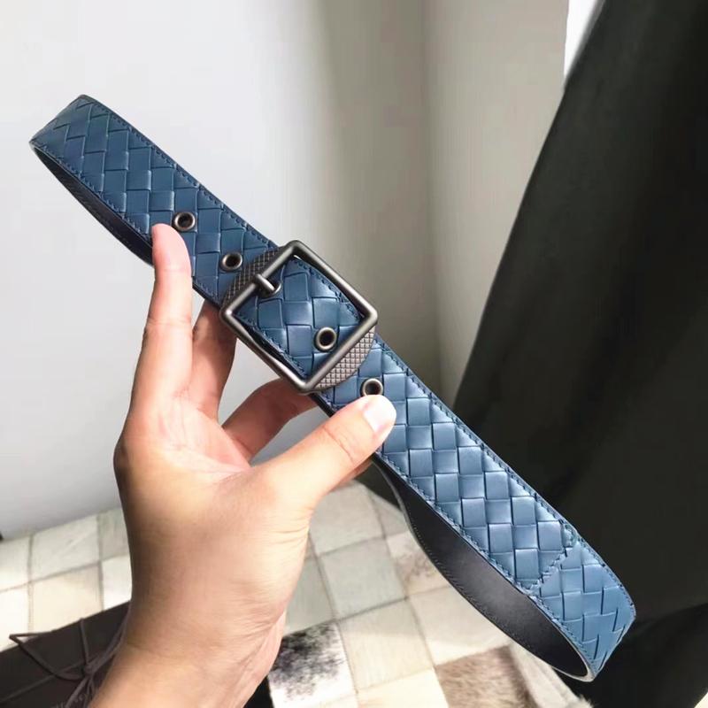 

Belts Men's Belt Fashion Classic Luxury 100% Leather Brand Business High Quality Designer Jeans Soft Woven Gifts For MenBelts, Blue