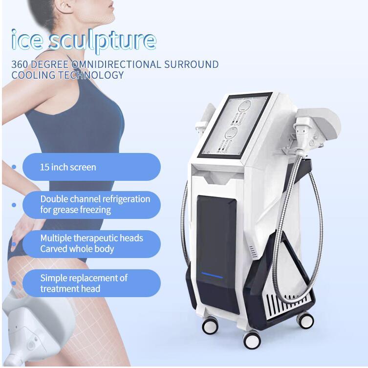 salon use 360 Cryo Slimming Freezing Fat removal Cavitation Body Shaping Massage Lipo Laser Slim Vacuum RF Cellulite Reduction Machine