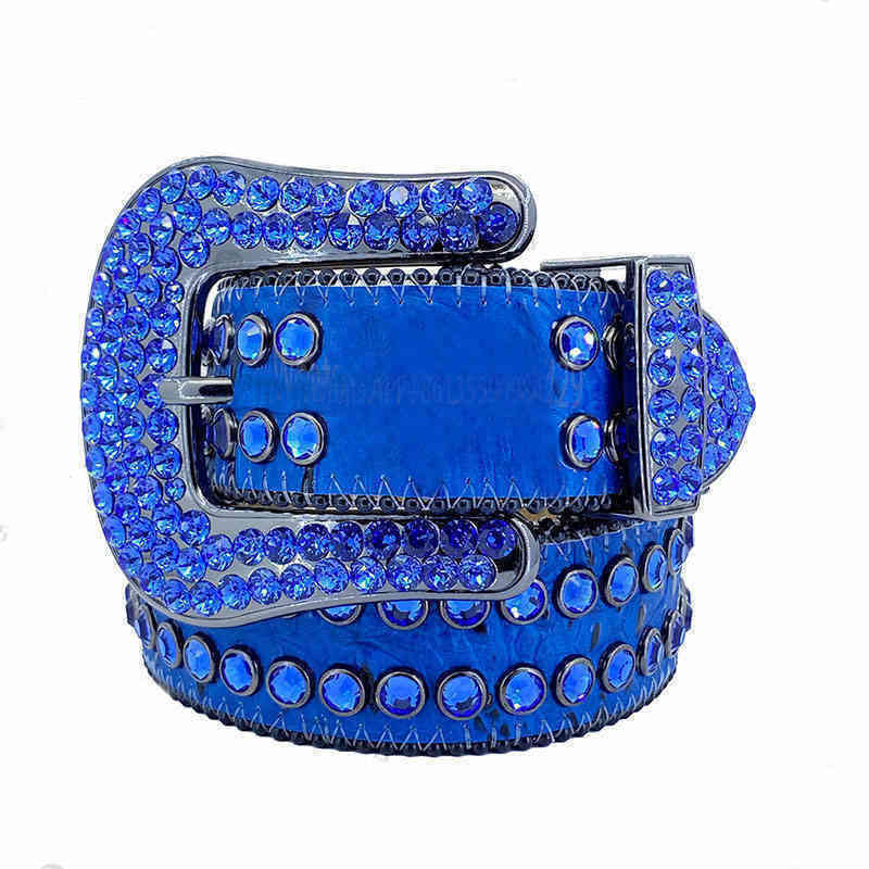 

Belt 2022 Designer Bb Simon Belts for Men Women Shiny diamond belt on Black Blue, Multi