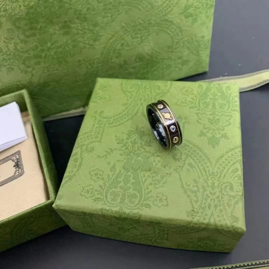 

Fashion Ring love ceramic Rings for woman mens engagement luxury wedding jewelry Original Design high quality Ring with box