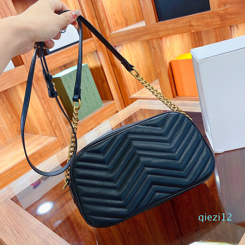 

Top quality wave pattern ladies evening crossbody bag designer 25cm PU leather zipper handbag 2021 fashion women shoulder bags, With box and dust bag