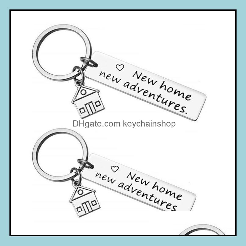 

Keychains Fashion Accessories Cute Key Chains Housewarming Gift For Her Or Him New Home Adventures Keychain House Keys Keyring Moving Togeth