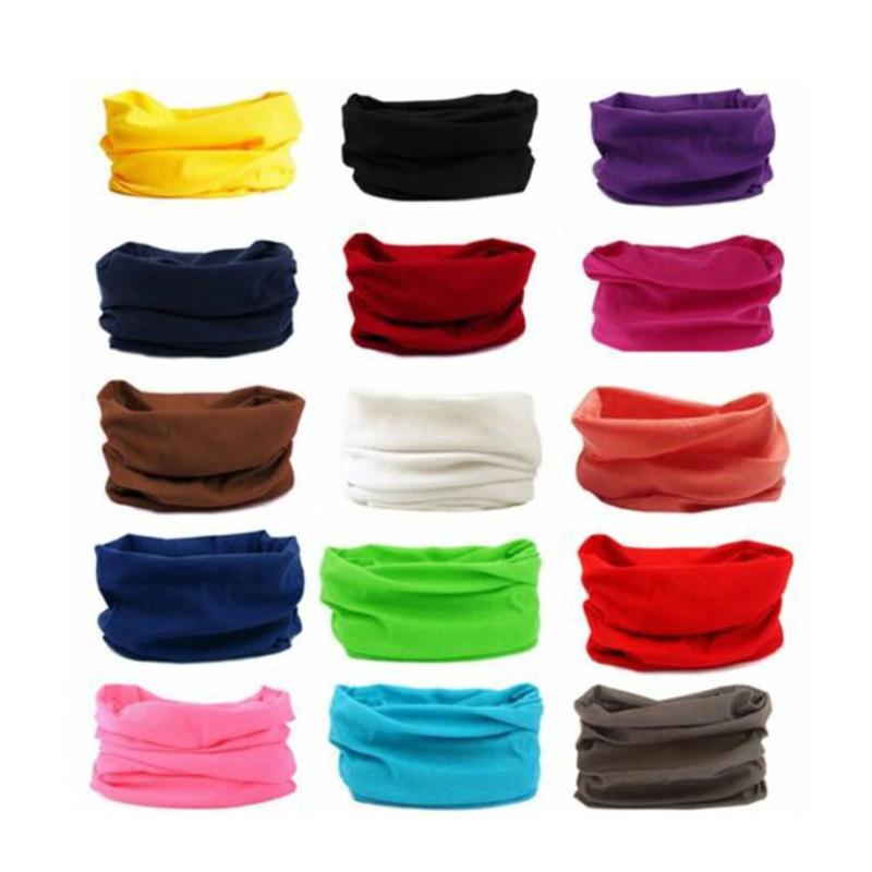 

Scarves 5Pcs Outdoor Sports Bandanas 25x50 Dust Proof Neck Scarf Sun Protection Bandana Headband MultiFuntion