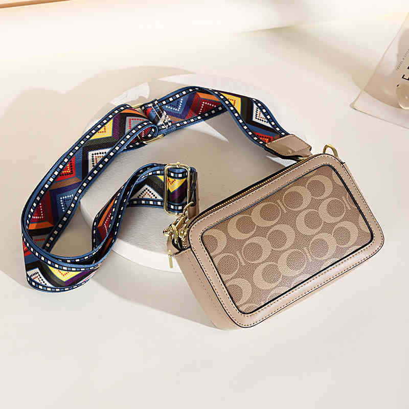Widened Strap PU Leather Crossbody Bag Women 2022 Fashion Ladies Luxury Brand One Shoulder Messenger Bag