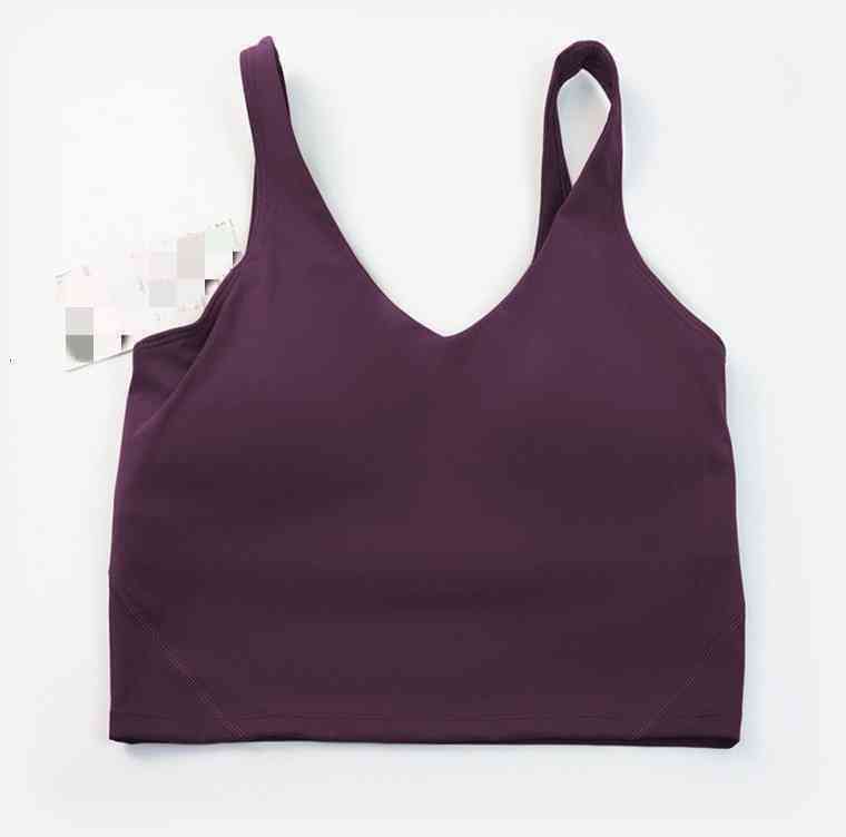 

LU Shockproof Yoga Bra Running Gym Sports Bra Top Designer Women Widen Hem Push Up Workout Shirt Fitness Yoga Crop Tops Brassiere Multiple colors LL30