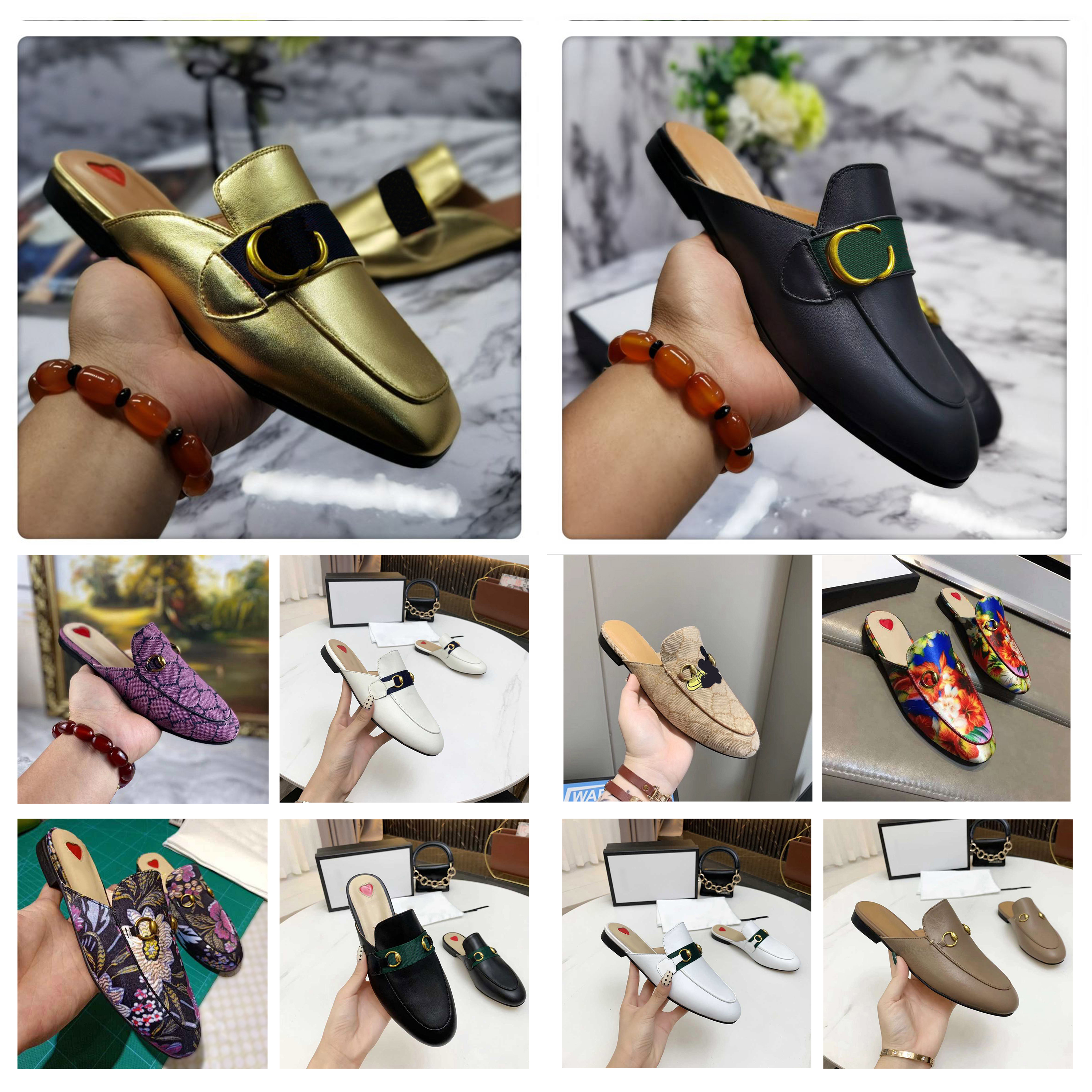 

2022 casual sandal designer slippers women and men leather sandals casual shoe home travel metal chain shoes lace velvet slipper size 35-46, 20