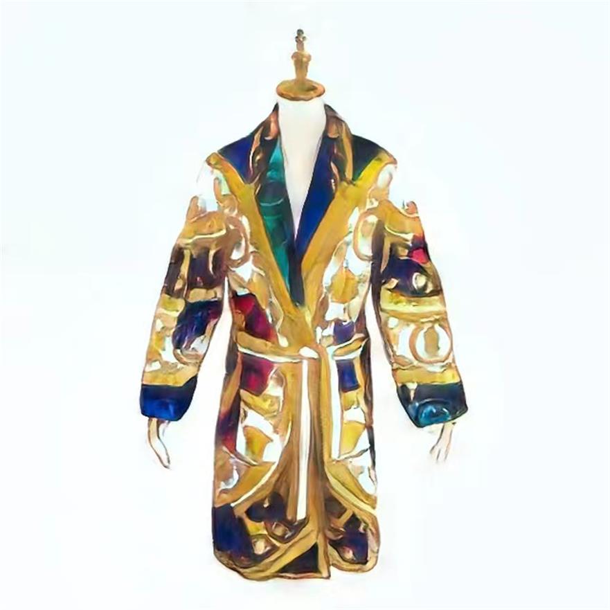 

Net star designer acquard Pajama Robe Retro with waist belt for women men s winter bathrobe thick robe 88, Customize