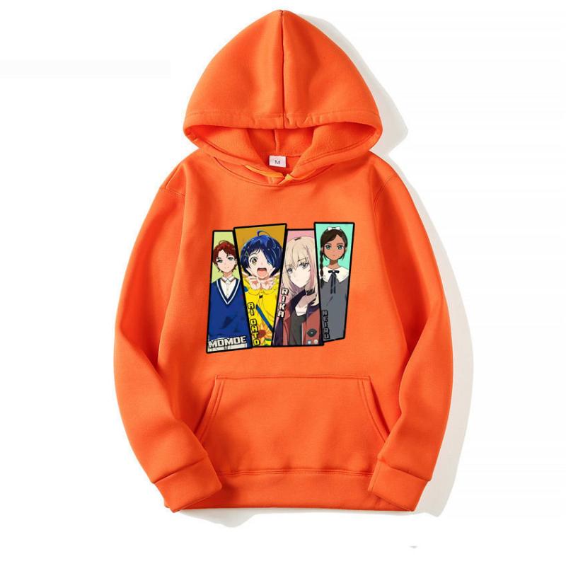 

Women' Hoodies & Sweatshirts Ohto Ai Cosplay Wonder Egg Priority Hoodie Pullover Yellow Sweatshirt Anime Costume Halloween For Unisex Casua, Orange