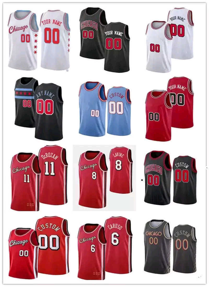 Basketball Jerseys 75th Custom Mens Womens Chicago''Bulls''Jersey 13 Tony Bradley 12 Ayo Dosunmu 3 Devon Dotson 5 Derrick Jon