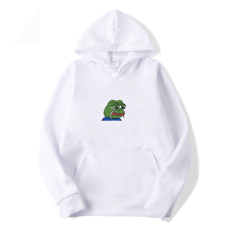 

Men' Sweaters Men Women Sports Pullovers Funny Graffiti Sad Frog Hoodie Sweater Hoodie Men' Women' Hip Hop Pure Color Hooded Sweatshirt 220826, Sky blue