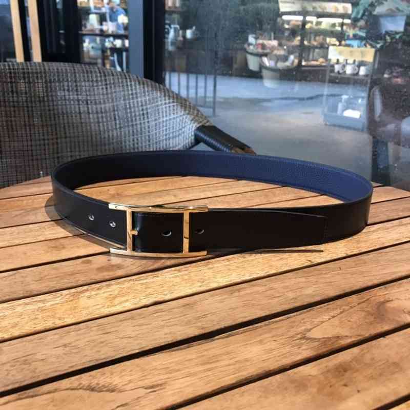 

Designer Belts Herme Belt Men's Leather Belt Double Sided Classic Emma h Family 32mmh Buckle and Women's Lovers', Black