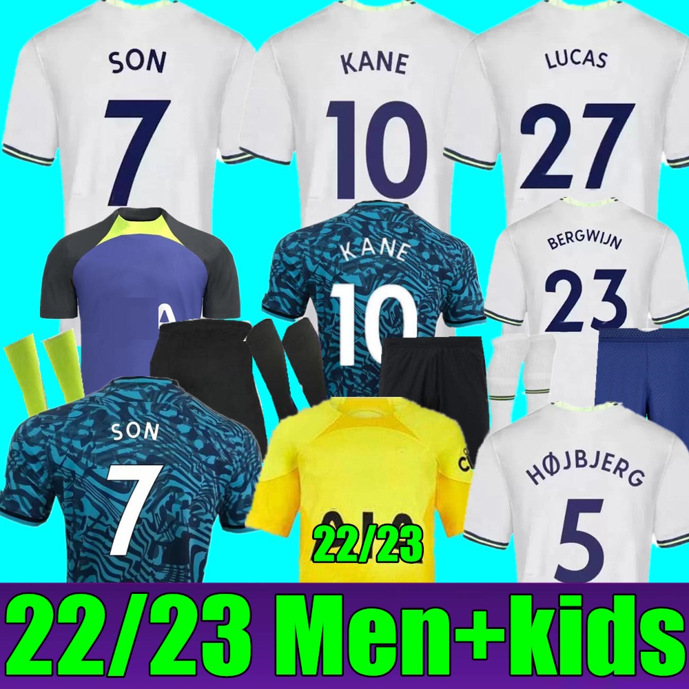 

New 22 23 Youth DELE SON BALE KANE soccer jersey home away 3rd goalkeeper gk HOJBJERG BERGWIJN SPUR LO CELSO 2022 2023 LUCAS football shirts uniforms adult men kids kit, Adult home