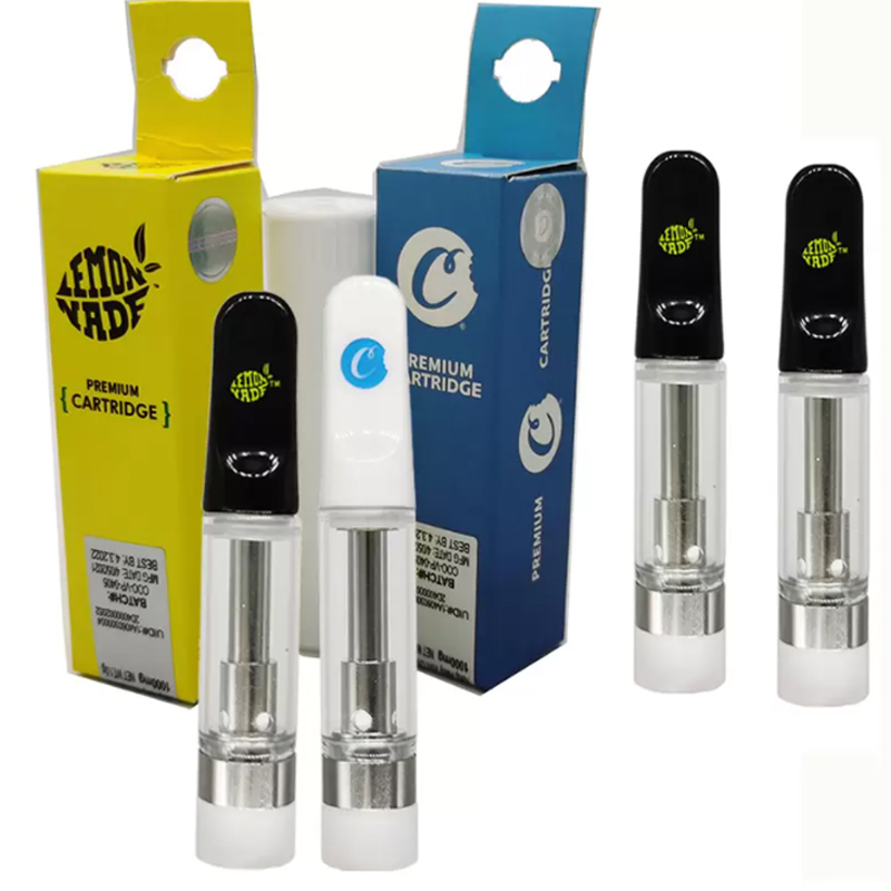 

Cookies Glass Carts Atomizer Ceramic Coil Electronic Cigarettes Cart Vape Cartridges 0.8ml 1ml Empty 510 Thread Cartridge Packaging