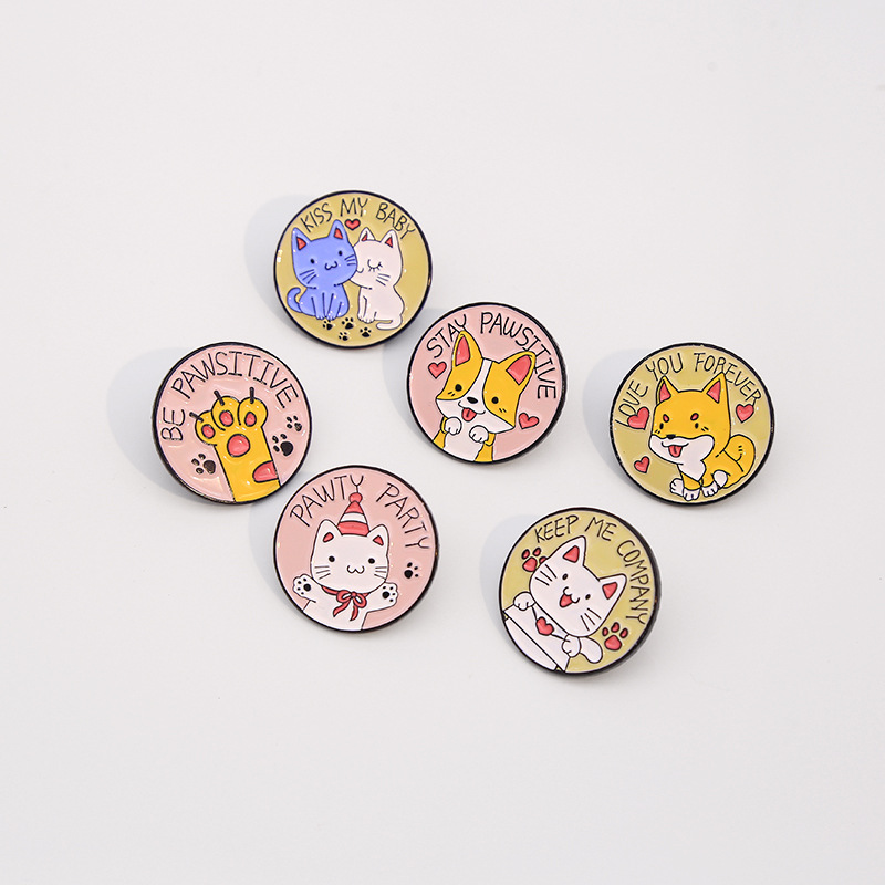 

Cat Club Enamel Pin Badge Custom kitten Brooch Lapel jeans shirt bag cute animal jewelry gift