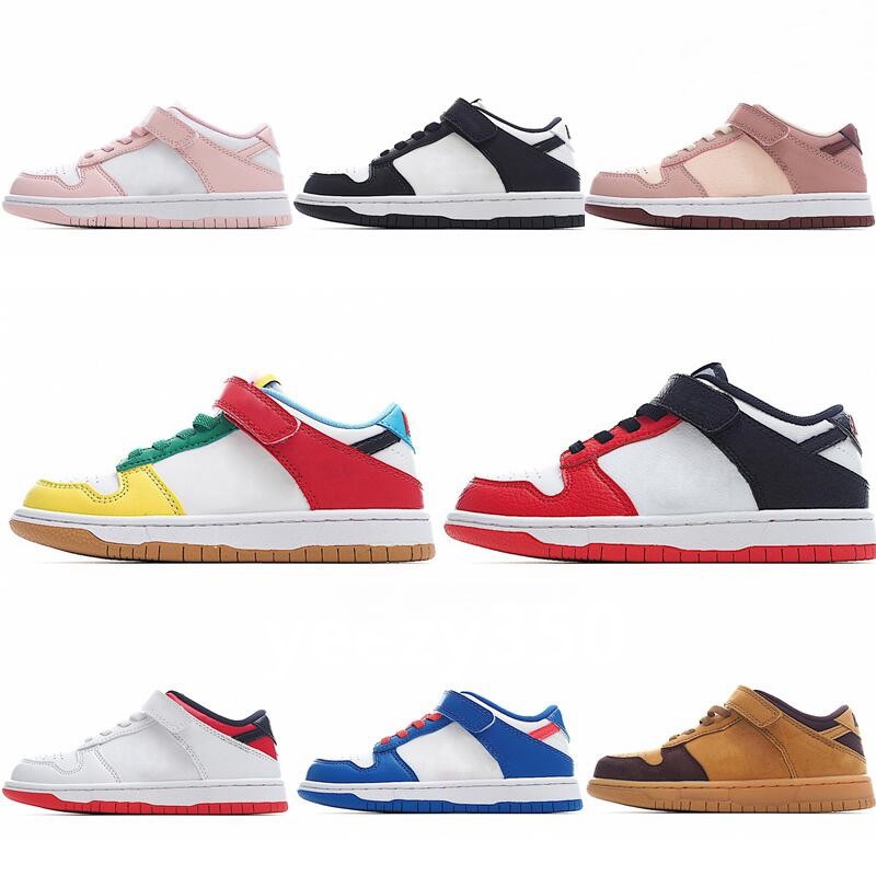 

Children Shoes SBS dukn University Red Low White Brazil Pulse Black Orange StrangeLoves Champ UNC Ice Cream Syracuse Green Kids sports sneakers, #2