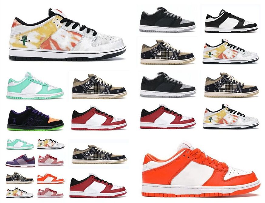 

2022 Fashion Women Mens Running Shoes Low Coast UNC Black White Grey Valentine's Day panda Bordeaux Kentucky Kasina Designer Platform Sneakers, No shoes