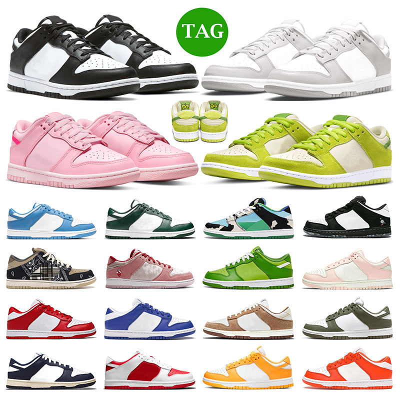 

Men Skateboard Shoes Cactus Jack "dunks" Black White Triple Pink Coast Varsity Green Apple Grey Fog Panda Pigeon Women Outdoor Sports Trainers Big Size 36-47, 20