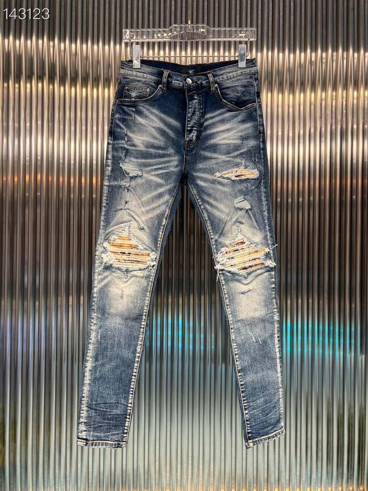 

Men's Jeans As1931 Fashion Men's 2022 Runway Luxury European Design Party Style ClothingMen's, Blue