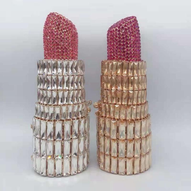 

Evening Bags High Quality Red Diamond Gold Clutch Purse Women Wedding Bridesmaid Wallet Cellphone Shoulder Handbags Small PursesEvening, Color same picture