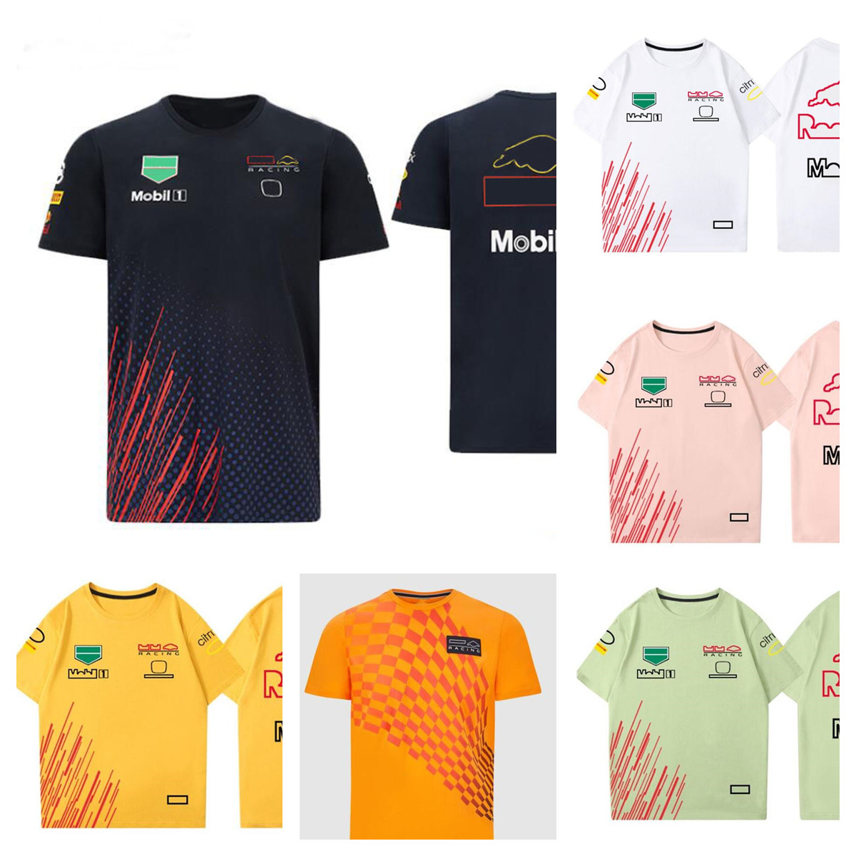 

F1 Formula 1 racing T-shirt Verstappen team short-sleeved jersey with the same custom