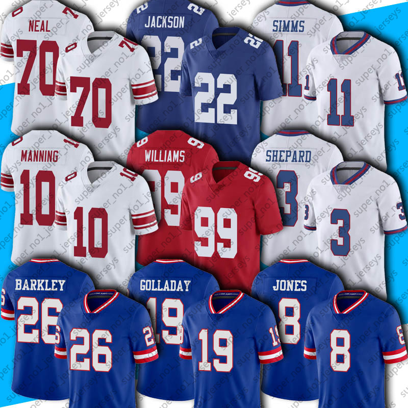 

26 Saquon Barkley Classic Jersey Football Giantes Daniel Jones Kenny Golladay Sterling Shepard New Jerseys Yorks Kayvon Thibodeaux Eli Manning Martinez McKinney, Woman custom jersey (jr)