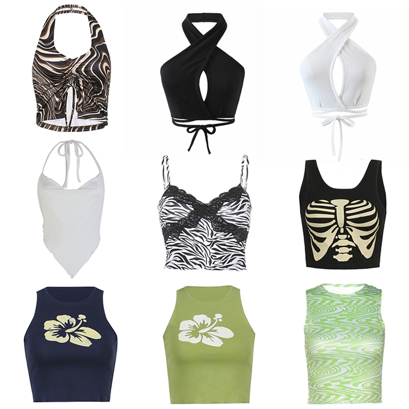 Za Baby Tee Bustier Vêtements de mode pour Y2k Corset Sexy Débardeur Crop Top Femmes Cyber Accessoires Été Corps Esthétique Blouse 220607