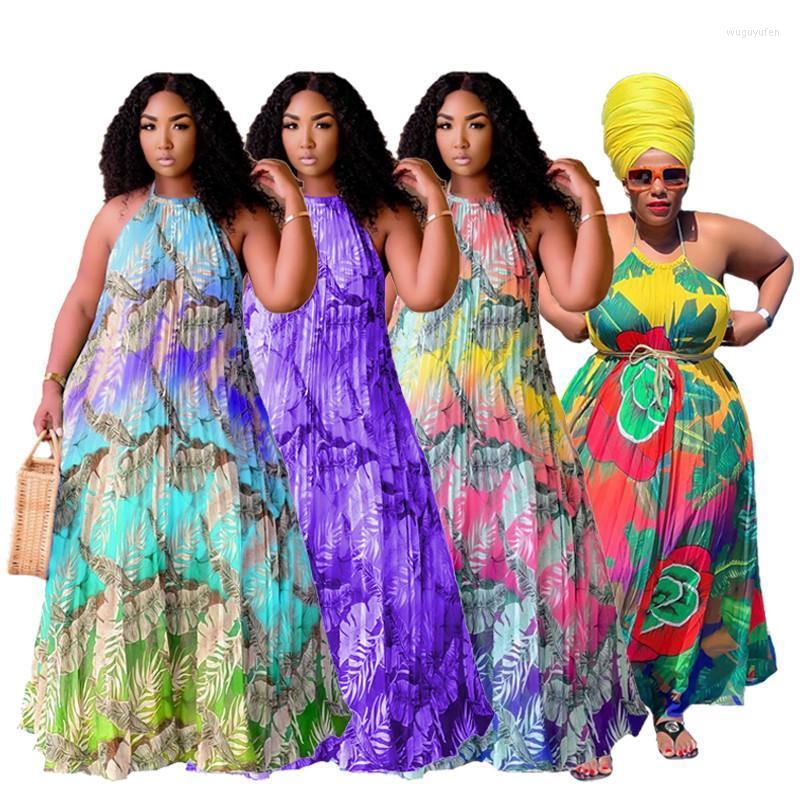 

Casual Dresses Plus Size 4xl 5xl Women Summer 2022 Wholesale Beach Style Tank Elegant Loose Draped Maxi Dress Drop, Purple