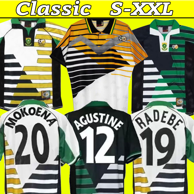 

98 Retro Soccer Jerseys South McCarthy Bartlett Mokoena Fortune RADEBE classic vintage football shirt For Men Maillot Foot Africa, 1994