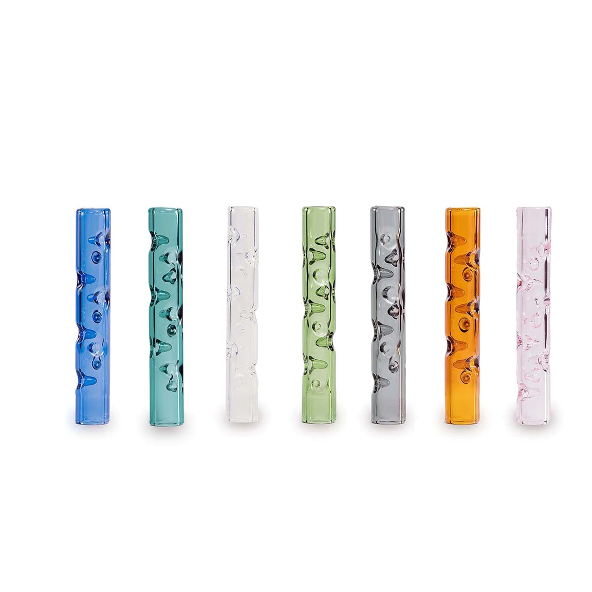 

75mm Coloured 3D Cooling Flow Glass Stem For Dynavap Osgree Smoking accessory