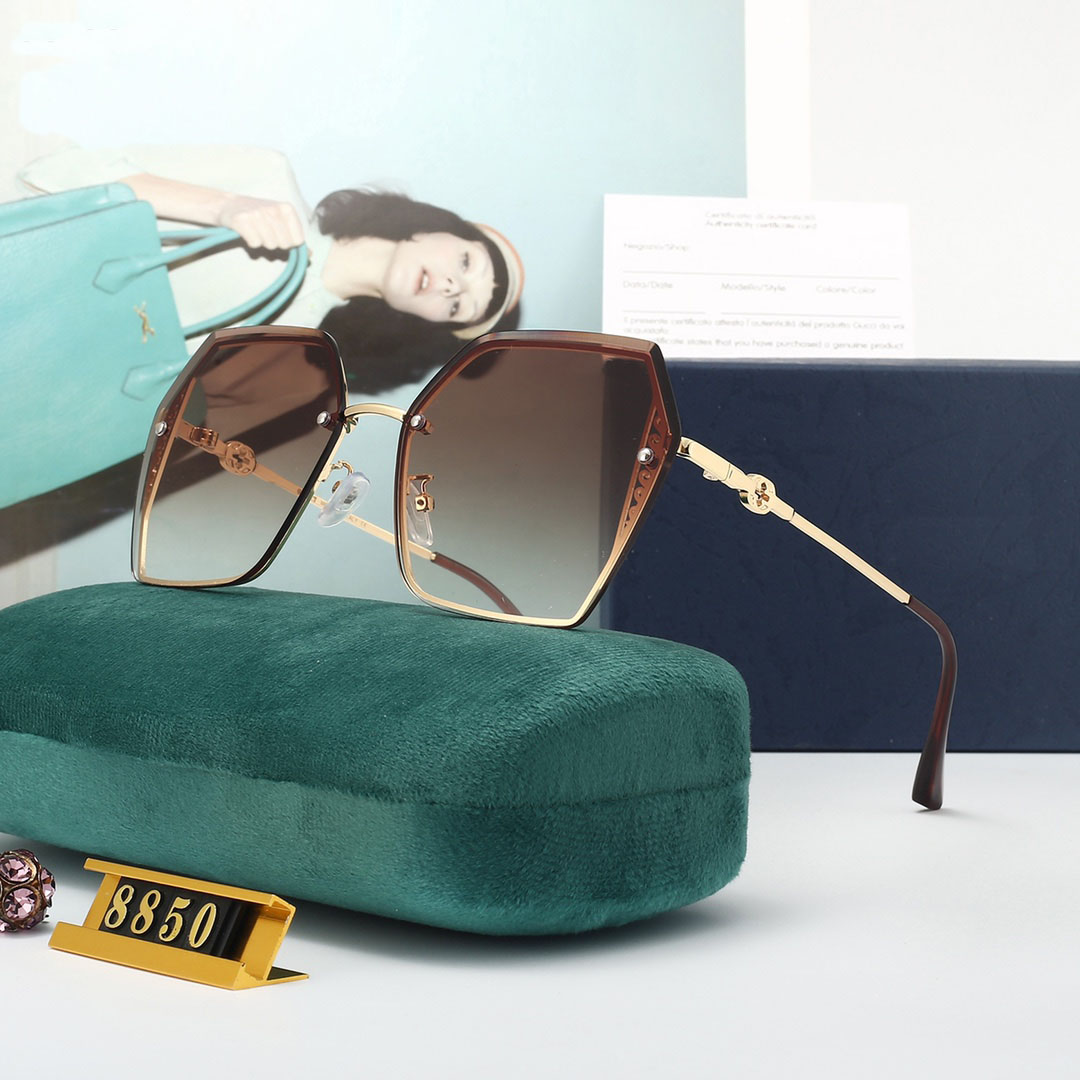 

Mens Designer Sunglasses Women Luxury Sun Glasses Plated Square Frame Brand Retro Polarized Fashion Goggle Occhiali Da Sole Firmati 5 Color Optional With Box