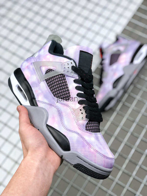 

2022 New Release Trainers Basketball Shoes Jumpman 4s IV Zen Master Amethyst Bright Crimson-Black-Cement Grey Men Women Outdoor Sneakers, Amethyst wave/bright crimson-black-cemen