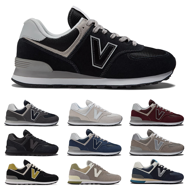 

574 running shoes for men women Black White Burgundy Cloud Grey Navy Naby Sea Salt mens lifestyle trainers outdoor sports sneakers