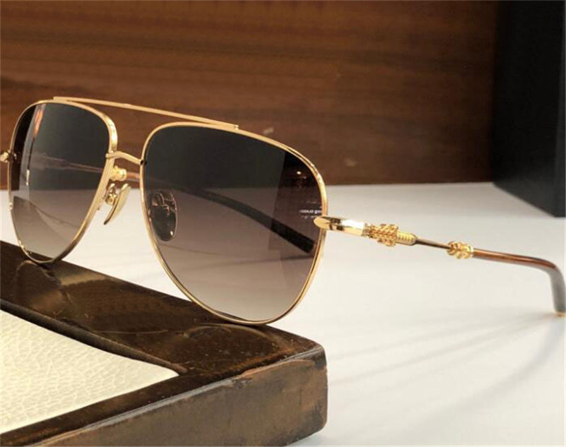 

Vintage fashion design sunglasses BELL pilot metal frame simple and generous style high-end popular