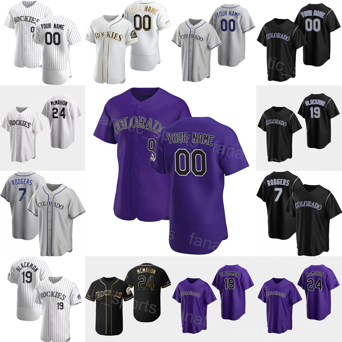 

Baseball 24 Ryan McMahon Jersey 19 Charlie Blackmon 25 CJ Cron 1 Garrett Hampson 7 Brendan Rodgers 35 Elias Diaz Pullover Flexbase Team Purple White Black Grey Beige