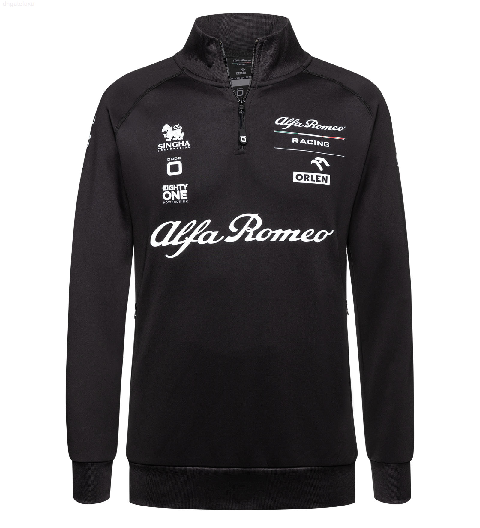 

Alpha Romeo F1 Half Open Neck Sports Sweater Men Spring and Autumn Leisure Jacket black ZW0A