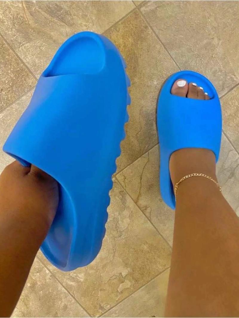 

Slippers Fashion Couple Home Soft Thick Bottom Non-slip EVA Indoor Shoes Flat Slides Men's Women's BeachSlippers, White